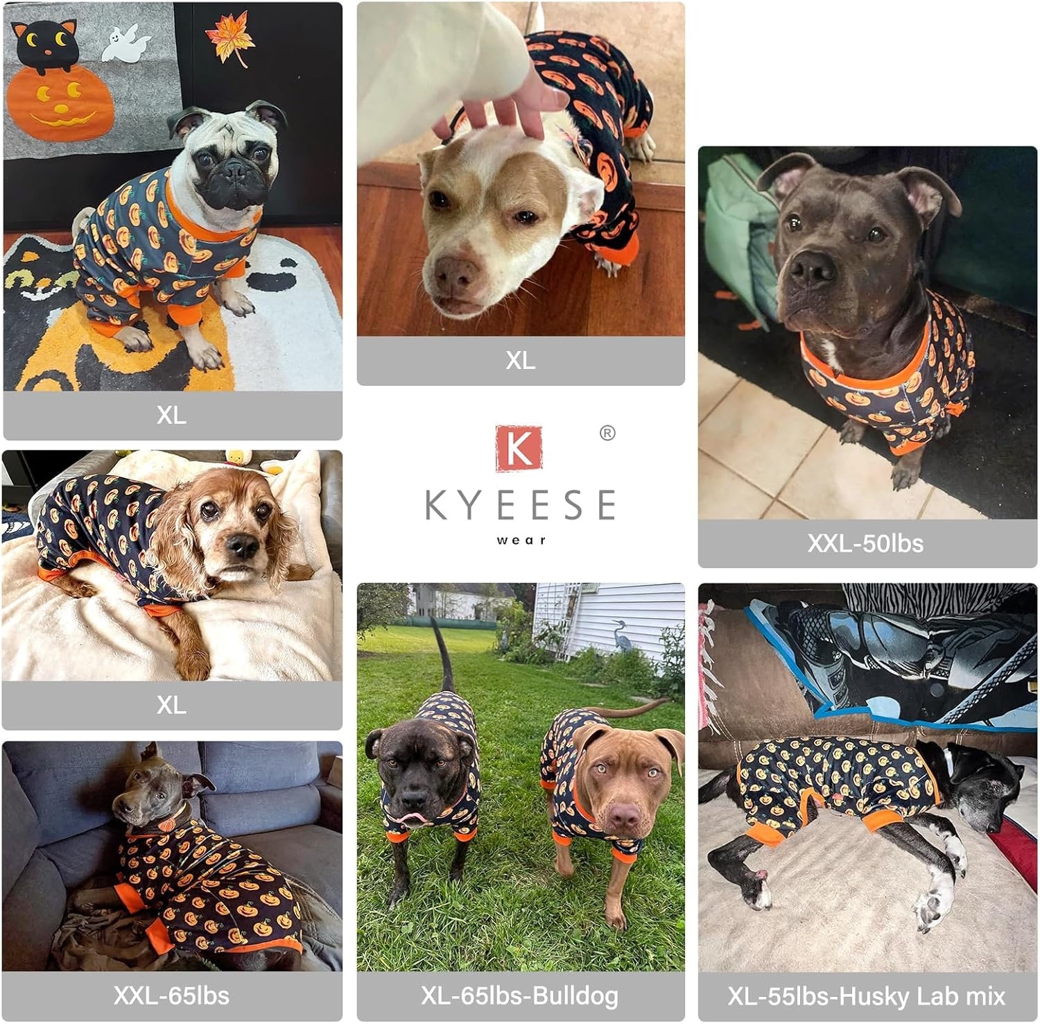 image:imageKYEESE Dog Christmas Pajamas Turtleneck Dog Pajamas for Small Dogs Soft Velvet Holiday Pet Onesie with 4 Legs Lightweight Onesie Cozy Warm Pet Sleepwear Cute Festive Doggie Outfit Medium08 Halloween