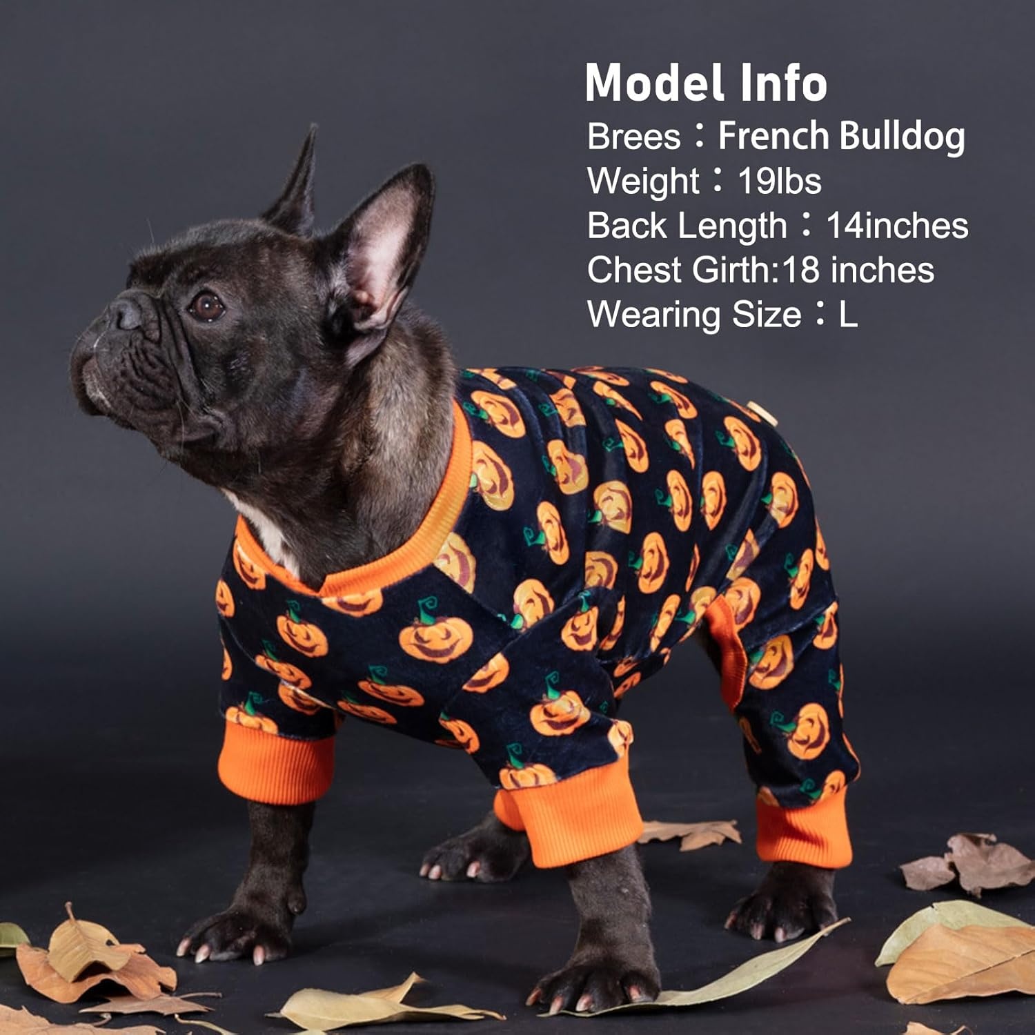 image:imageKYEESE Dog Christmas Pajamas Turtleneck Dog Pajamas for Small Dogs Soft Velvet Holiday Pet Onesie with 4 Legs Lightweight Onesie Cozy Warm Pet Sleepwear Cute Festive Doggie Outfit Medium08 Halloween