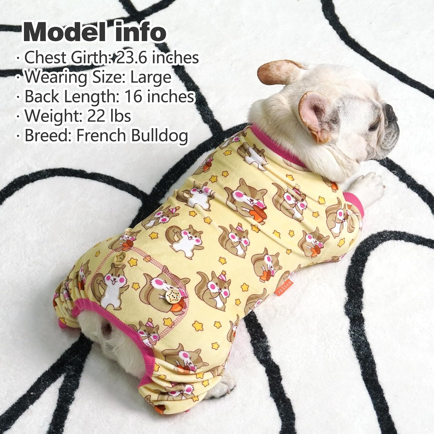 image:imageKYEESE Dog Christmas Pajamas Turtleneck Dog Pajamas for Small Dogs Soft Velvet Holiday Pet Onesie with 4 Legs Lightweight Onesie Cozy Warm Pet Sleepwear Cute Festive Doggie Outfit Medium06 Chipmunk