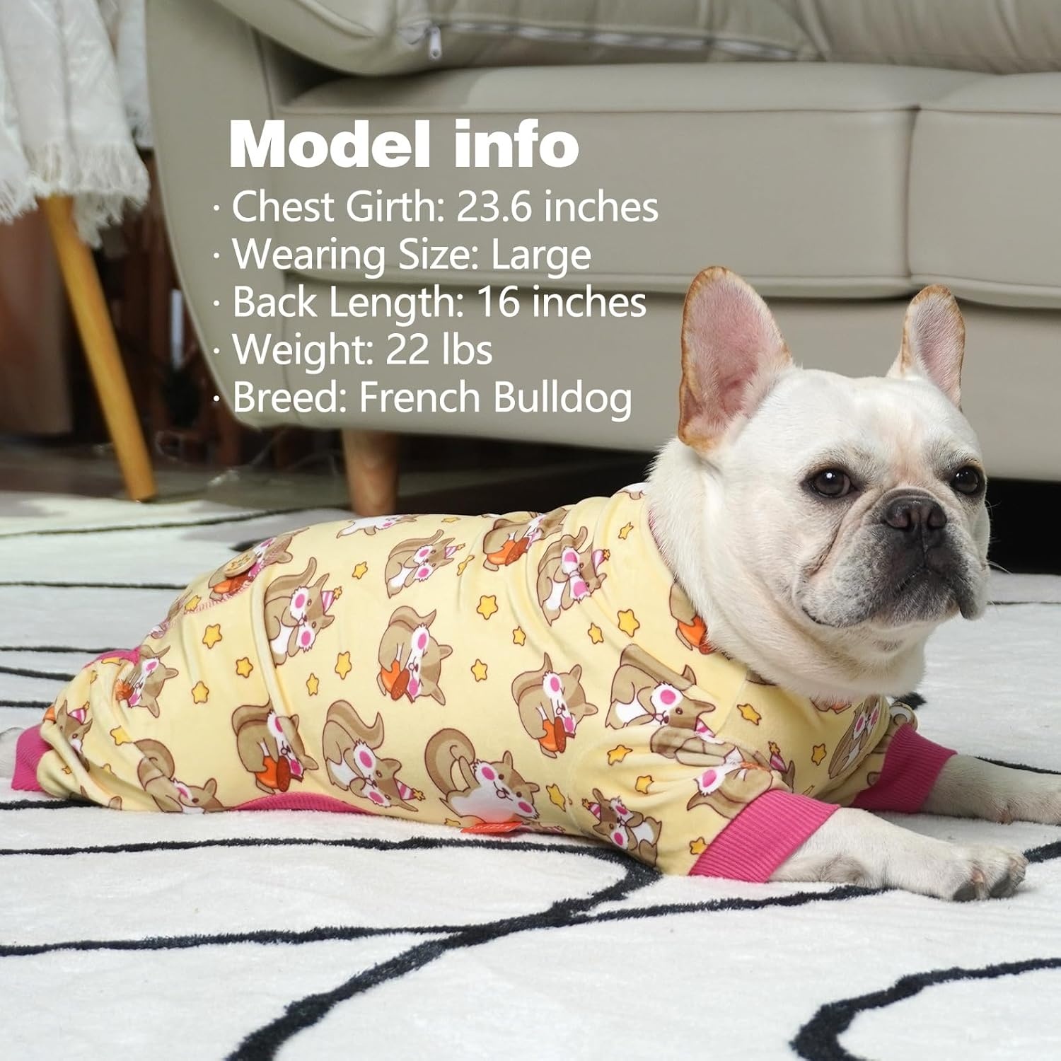 image:imageKYEESE Dog Christmas Pajamas Turtleneck Dog Pajamas for Small Dogs Soft Velvet Holiday Pet Onesie with 4 Legs Lightweight Onesie Cozy Warm Pet Sleepwear Cute Festive Doggie Outfit Medium06 Chipmunk