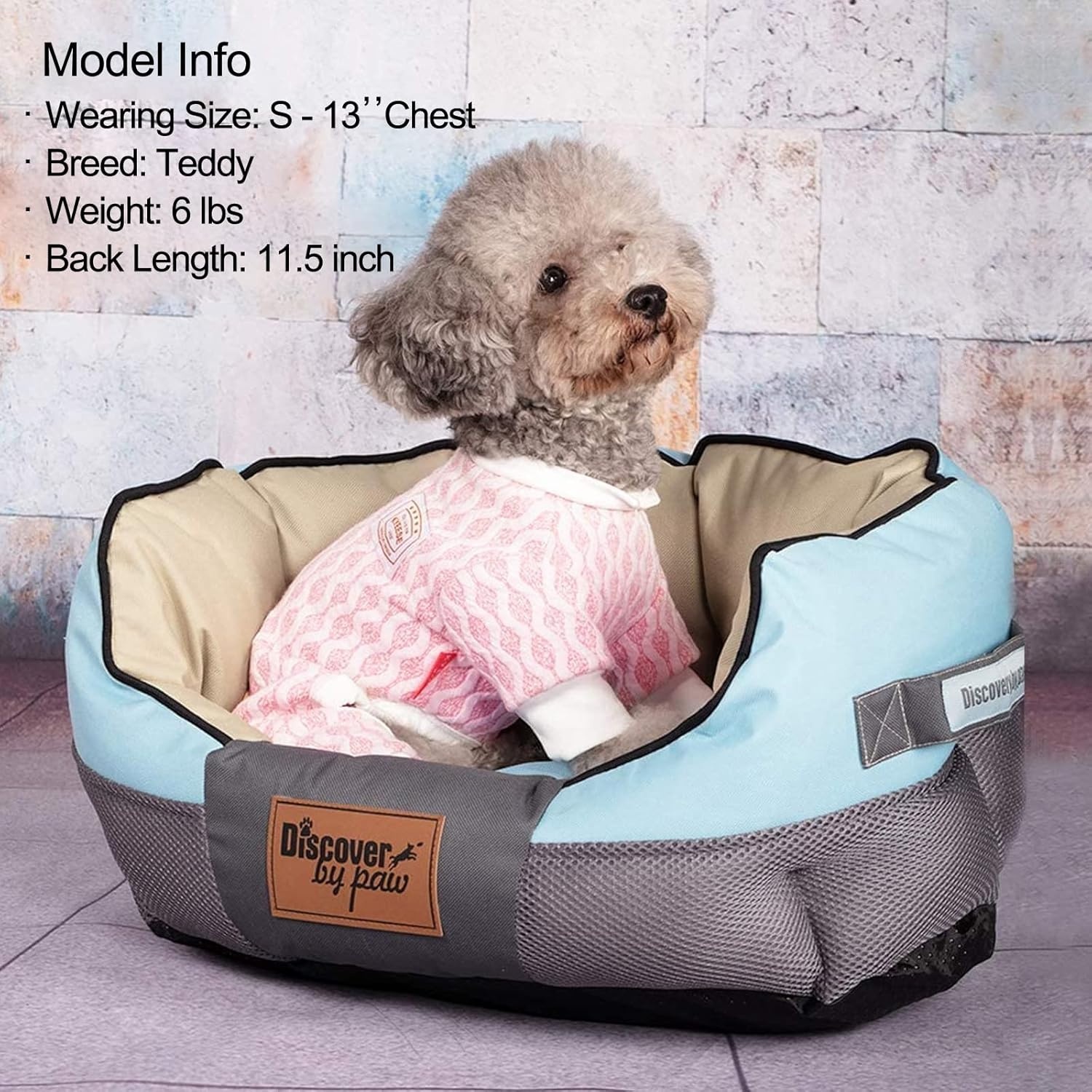 image:imageKYEESE Dog Pajamas Stretchable 4 Legs Doggie Jammies Striped Jumpsuit Lightweight Onesie Puppy Pajamas Cozy Outfit Comfortable Dog Clothes Hair Shedding Cover Pet Sleepwear Green Striped Medium09 Pink