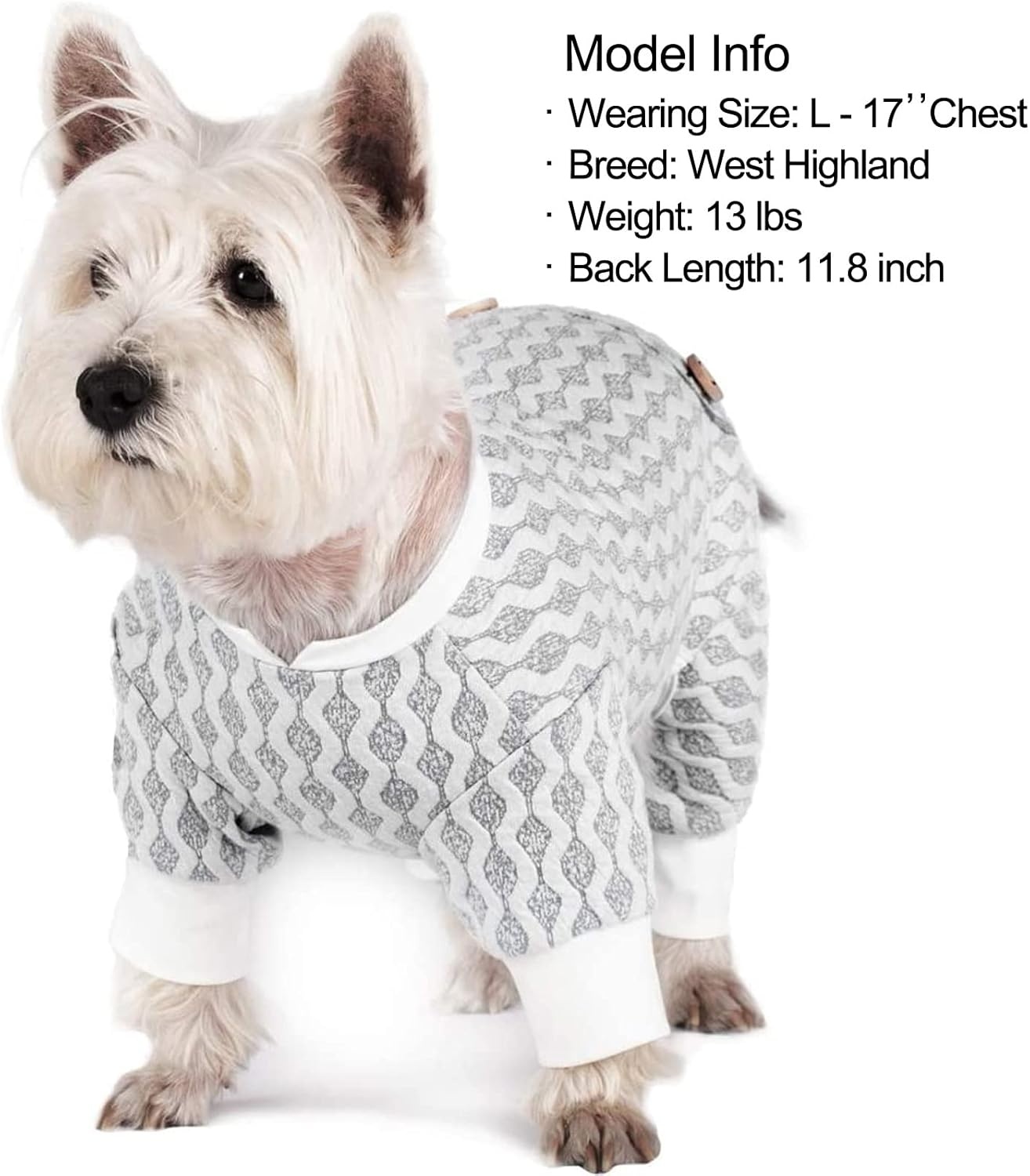 image:imageKYEESE Dog Pajamas Stretchable 4 Legs Doggie Jammies Striped Jumpsuit Lightweight Onesie Puppy Pajamas Cozy Outfit Comfortable Dog Clothes Hair Shedding Cover Pet Sleepwear Green Striped Medium10 Grey