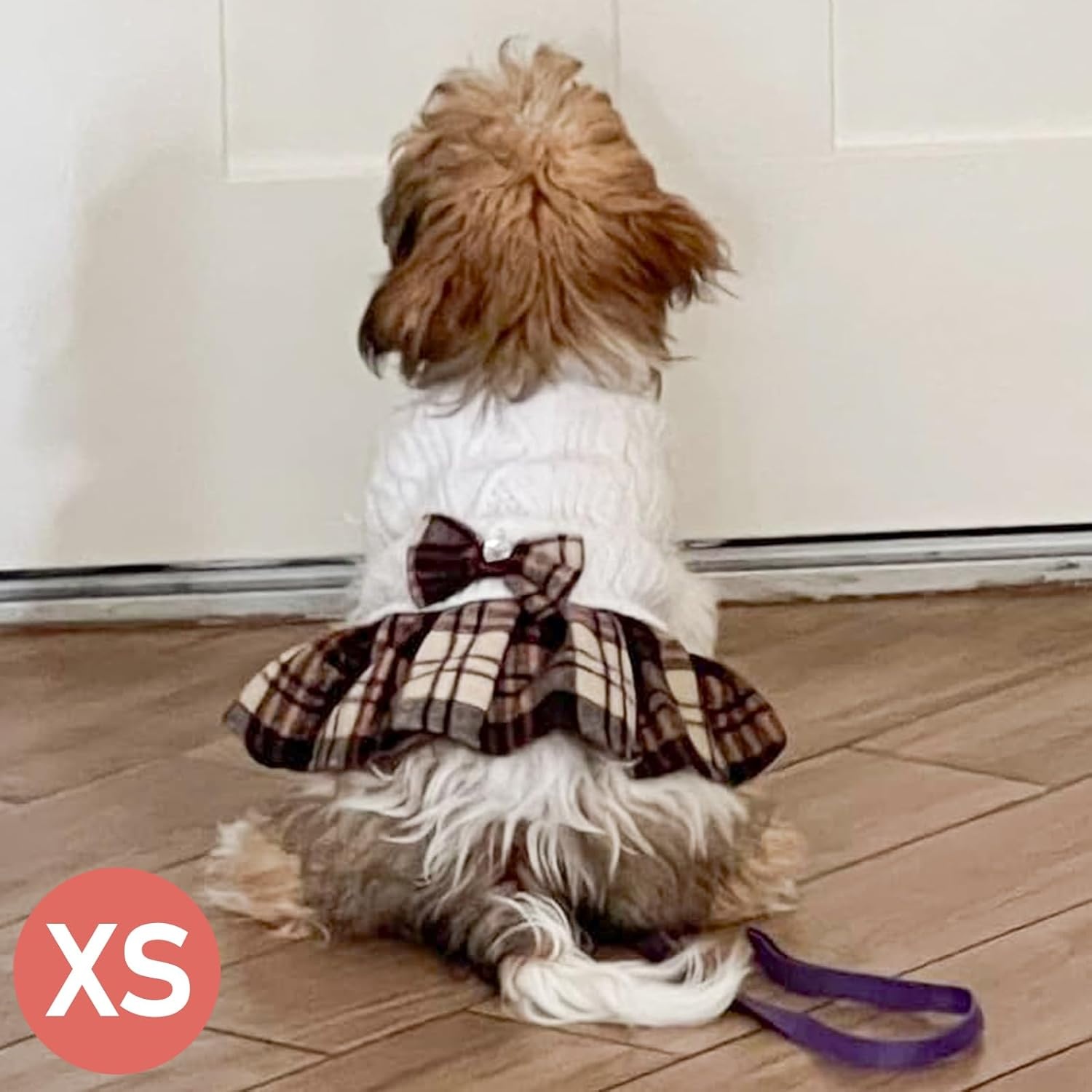 image:imageKYEESE Dog Sweater Thick Dog Sweaters for Small Dogs Male Stretchy Knitwear Pet Sweater Dress Warm Pullover Pet Coats Comfy Dogs Clothes with Bowtie Soft Turtleneck Cat Sweaters Green Medium06 White