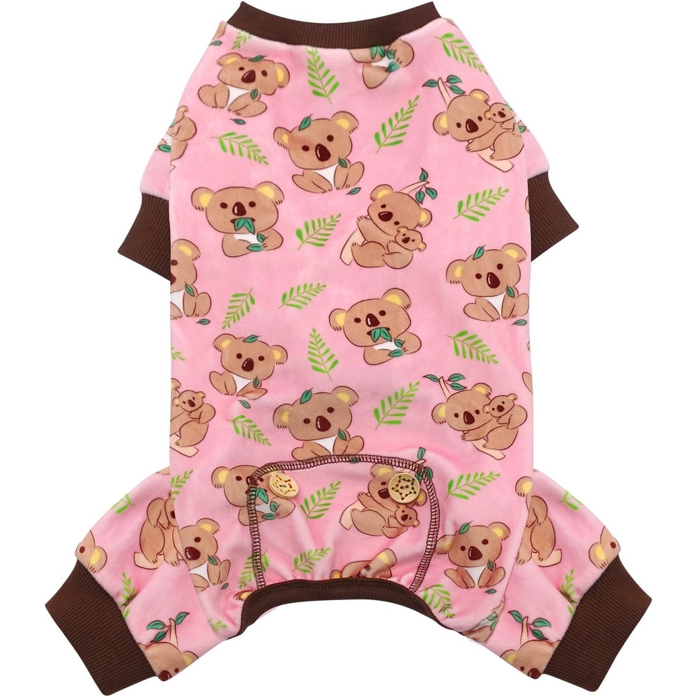 image:imageKYEESE Dog Christmas Pajamas Turtleneck Dog Pajamas for Small Dogs Soft Velvet Holiday Pet Onesie with 4 Legs Lightweight Onesie Cozy Warm Pet Sleepwear Cute Festive Doggie Outfit Medium07 Koala