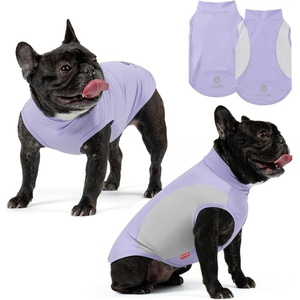 image:imageKYEESE 2Pack Dog Cooling Shirt Breathable Dog Shirt for Small Dogs Boy Sun Protection Reflective Pet Vest Lightweight Soft Tank Top Sleeveless Summer Dogs Clothes Blue LPurple