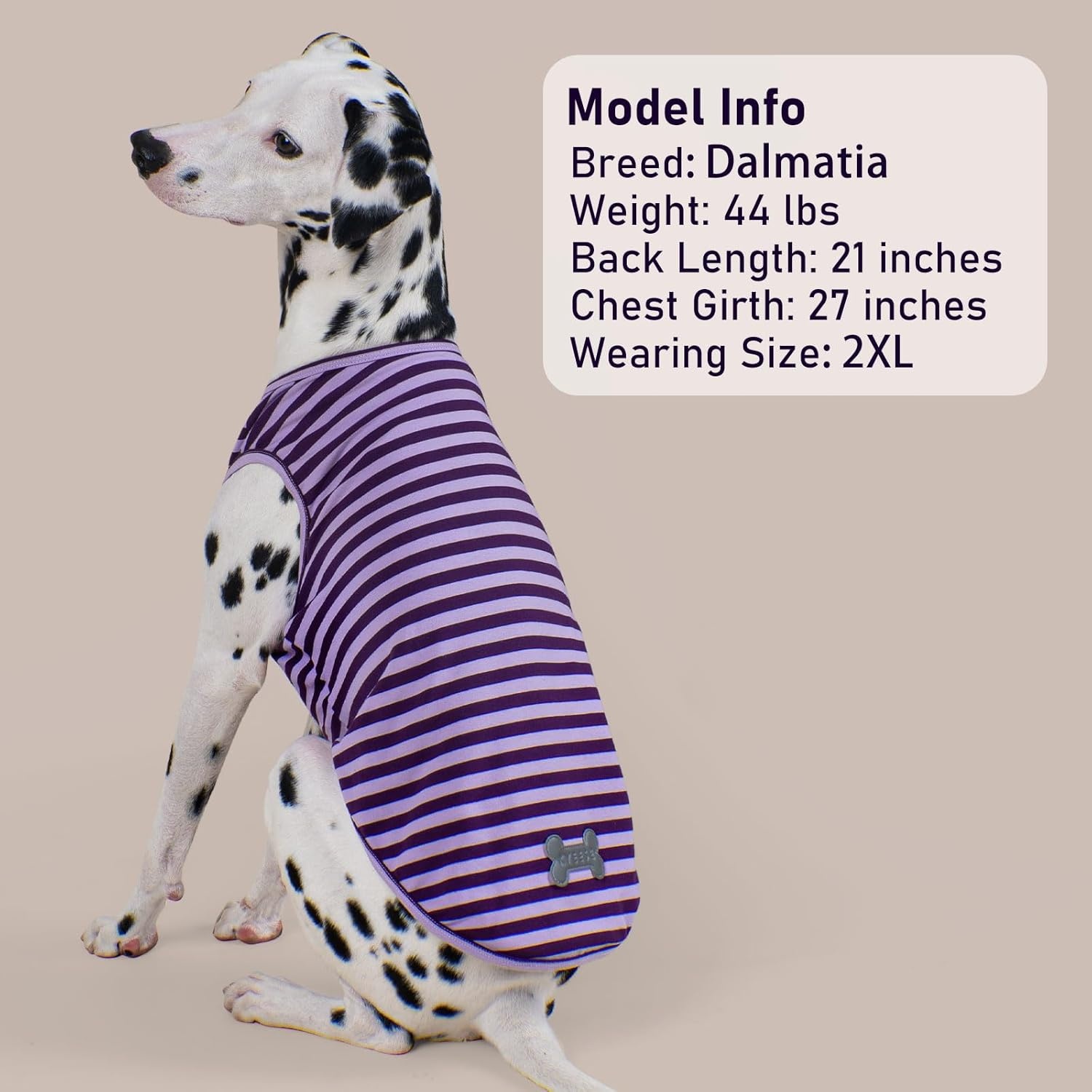 image:imageKYEESE 2Pack Dog Shirt Soft Striped Dogs T Shirts Lightweight Doggie Tank Top Cat Clothes Sleeveless Dog Shirt for Small Dogs Stretchy Pet Vest Pink Medium03 2Pack PurplePurple Striped