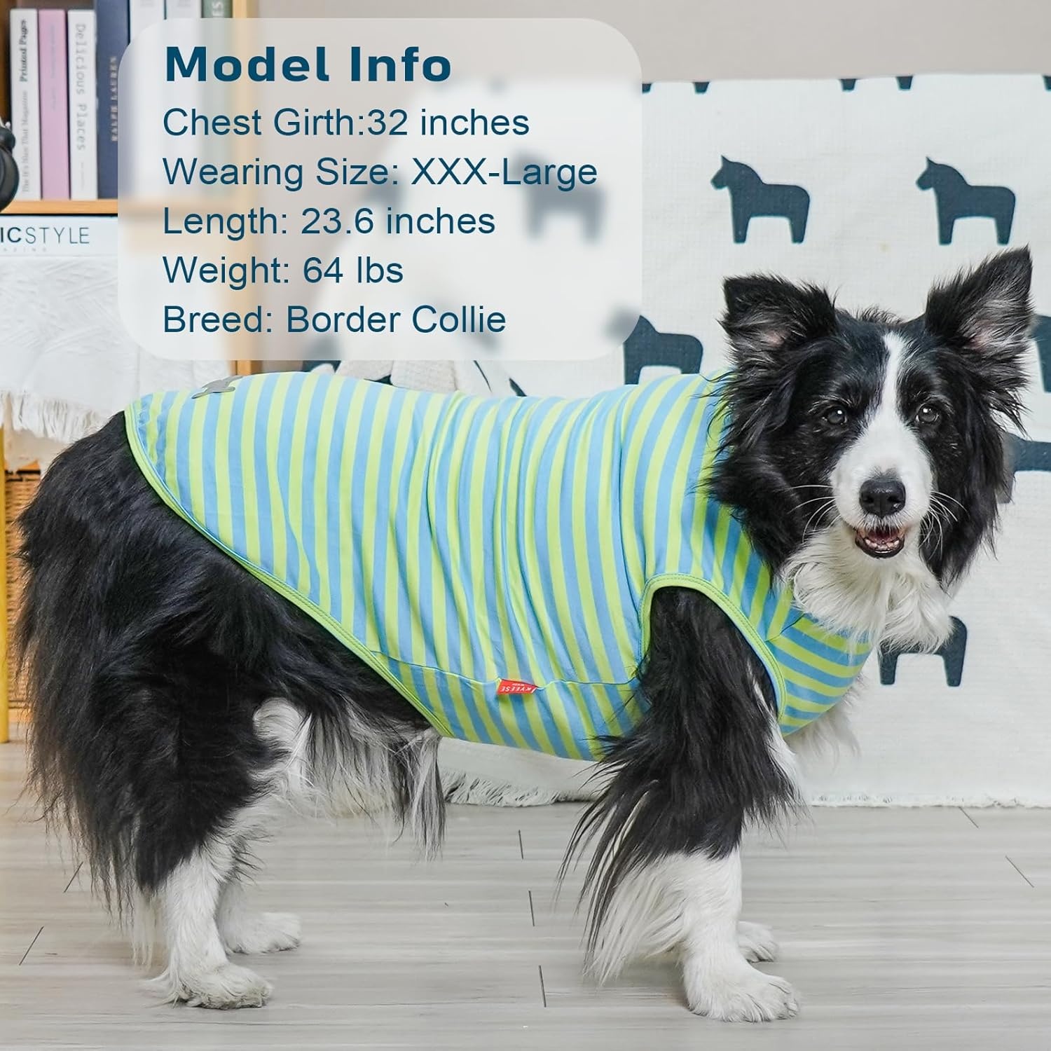 image:imageKYEESE 2Pack Dog Shirt Soft Striped Dogs T Shirts Lightweight Doggie Tank Top Cat Clothes Sleeveless Dog Shirt for Small Dogs Stretchy Pet Vest Pink Medium06 2Pack BlueStriped