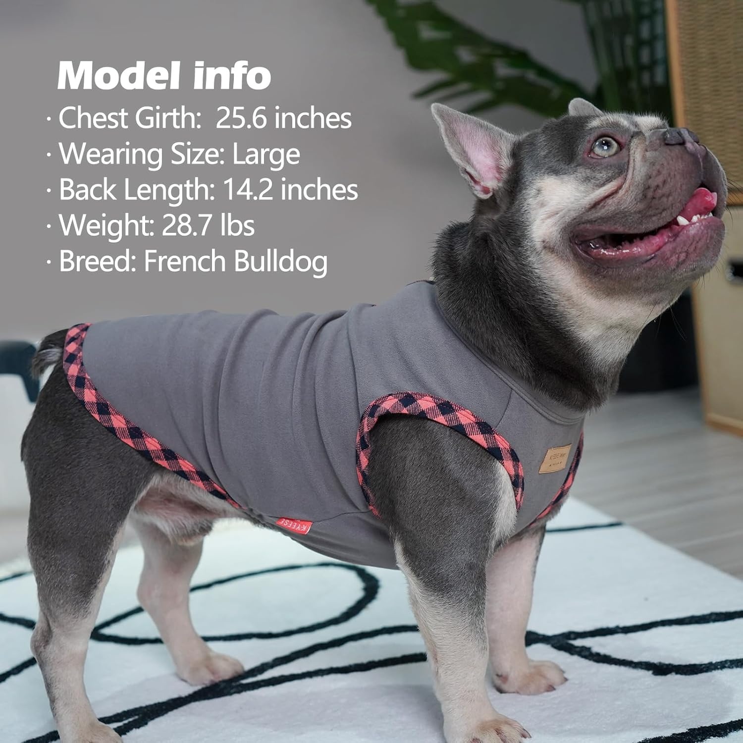 image:imageKYEESE 2Pack Dog Shirt Soft Striped Dogs T Shirts Lightweight Doggie Tank Top Cat Clothes Sleeveless Dog Shirt for Small Dogs Stretchy Pet Vest Pink Medium11 2Pack GreyPink