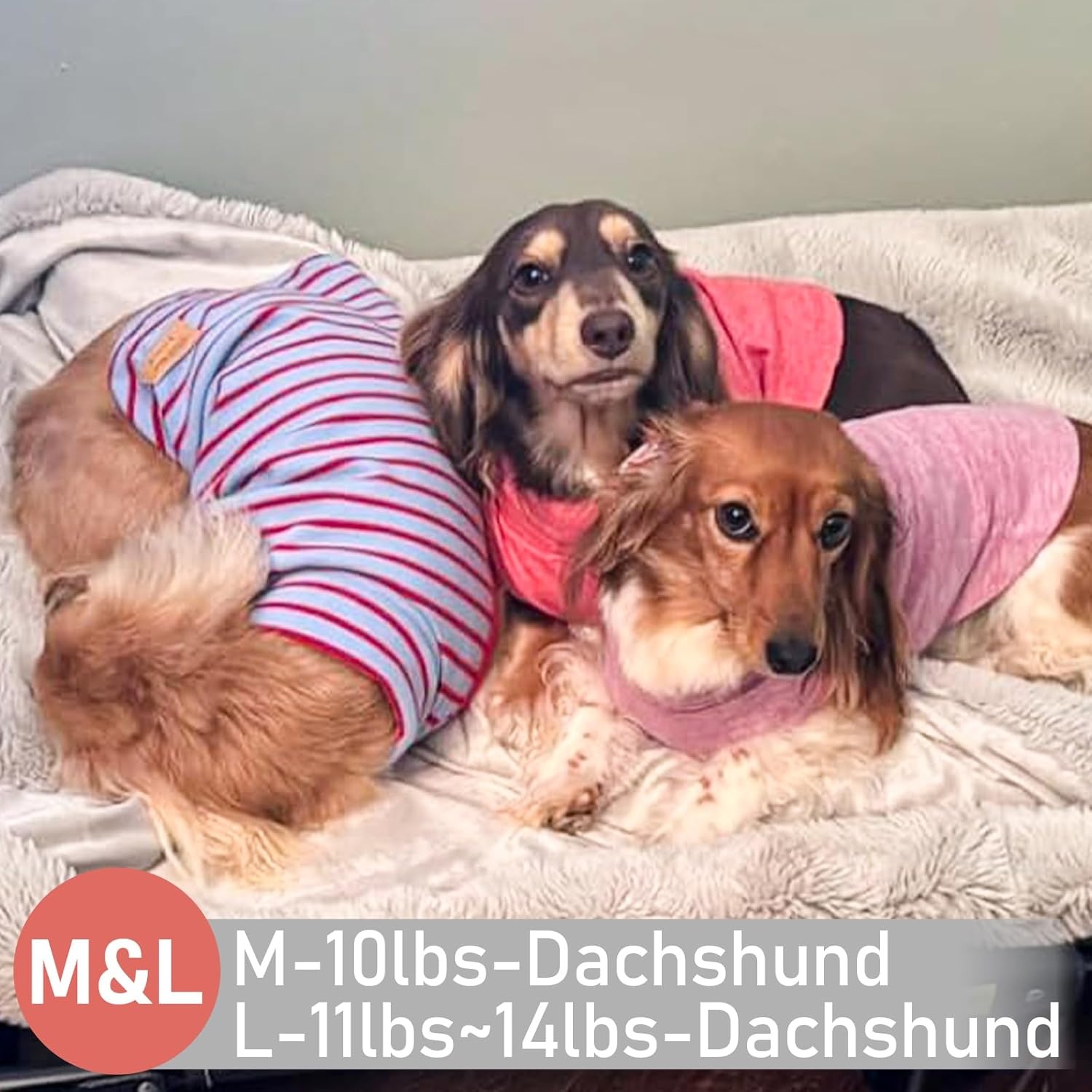 image:imageKYEESE 2Pack Dog Sweater Pullover Pet Sweatshirt Stretchy Dogs Clothes Soft Pets Clothes Warm Doggie Coats Turtleneck Small Pets Sweaters Dog Sweaters for Small Dogs Male7 Stripered