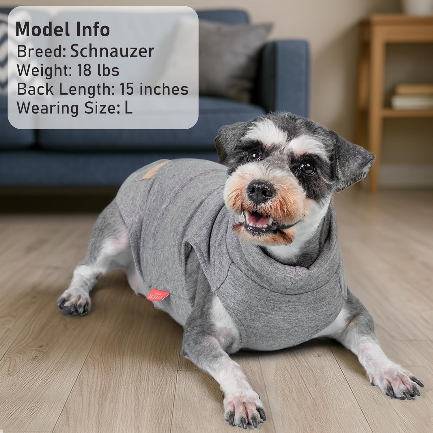 image:imageKYEESE 2Pack Dog Sweater Pullover Pet Sweatshirt Stretchy Dogs Clothes Soft Pets Clothes Warm Doggie Coats Turtleneck Small Pets Sweaters Dog Sweaters for Small Dogs Male3 StripeGrey