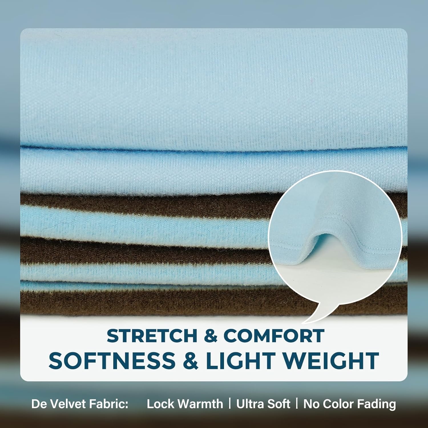 image:imageKYEESE 2Pack Dog Sweater Pullover Pet Sweatshirt Stretchy Dogs Clothes Soft Pets Clothes Warm Doggie Coats Turtleneck Small Pets Sweaters Dog Sweaters for Small Dogs Male6 Stripeblue