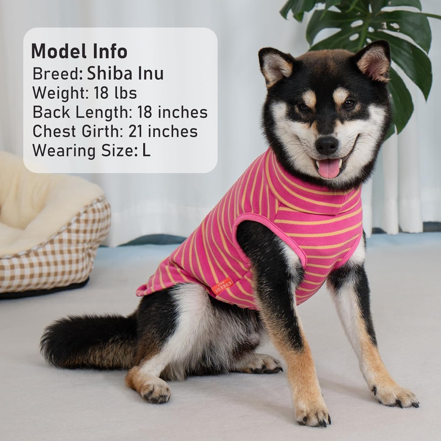 image:imageKYEESE 2Pack Dog Sweater Pullover Pet Sweatshirt Stretchy Dogs Clothes Soft Pets Clothes Warm Doggie Coats Turtleneck Small Pets Sweaters Dog Sweaters for Small Dogs Male8 PinkPink Stripe