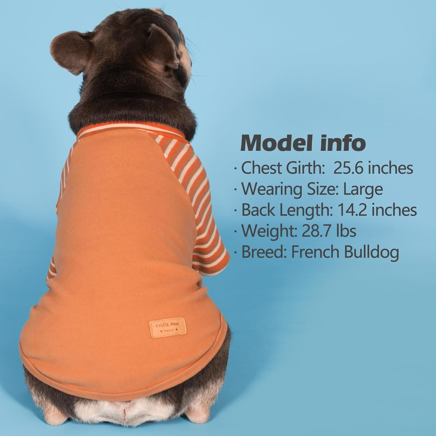 image:imageKYEESE 2Pack Dog Sweater Soft Puppy Sweatshirt Stretchy Pullover Dog Sweater for Small Dogs Girl Boy Lightweight Fleece Cat Shirt Pet Clothes with Sleeves M11 Khaki