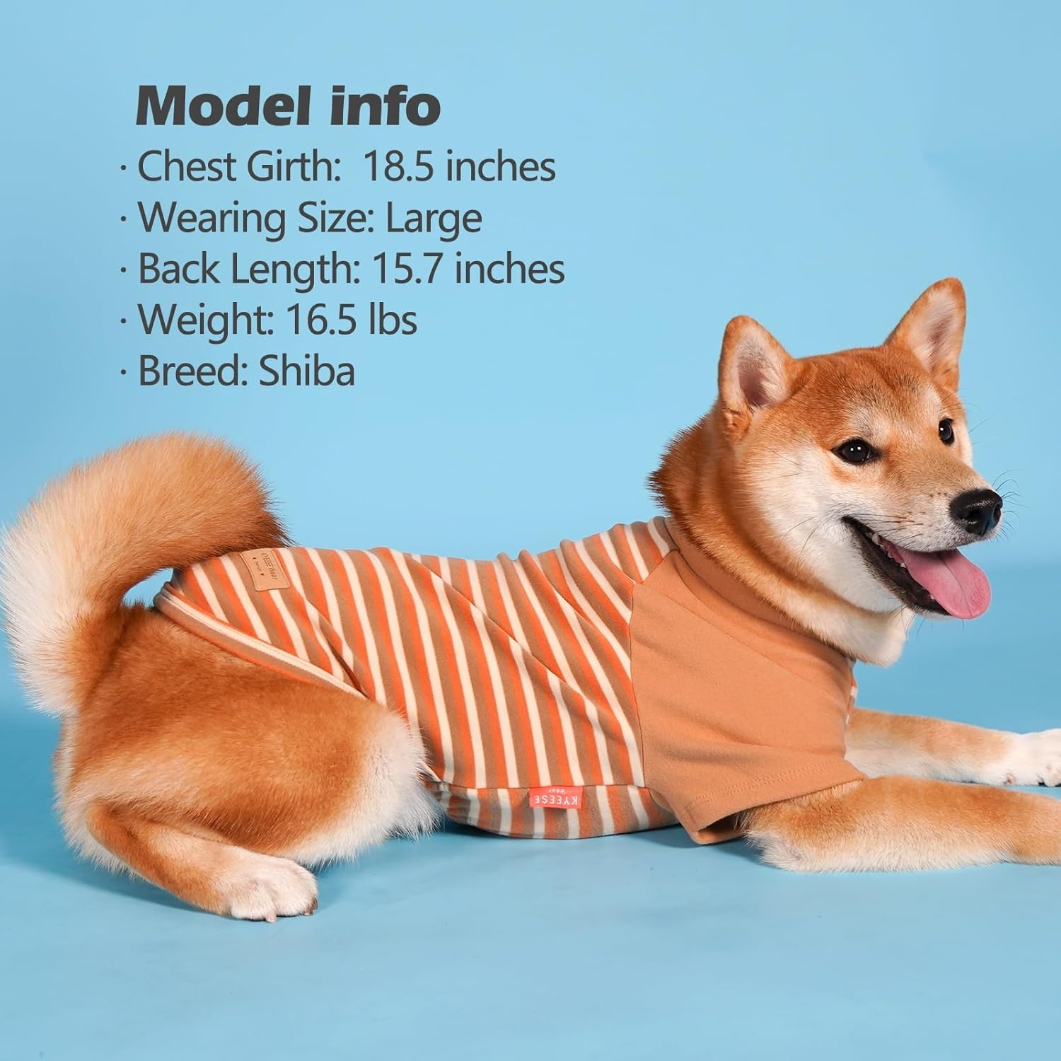image:imageKYEESE 2Pack Dog Sweater Soft Puppy Sweatshirt Stretchy Pullover Dog Sweater for Small Dogs Girl Boy Lightweight Fleece Cat Shirt Pet Clothes with Sleeves M11 Khaki