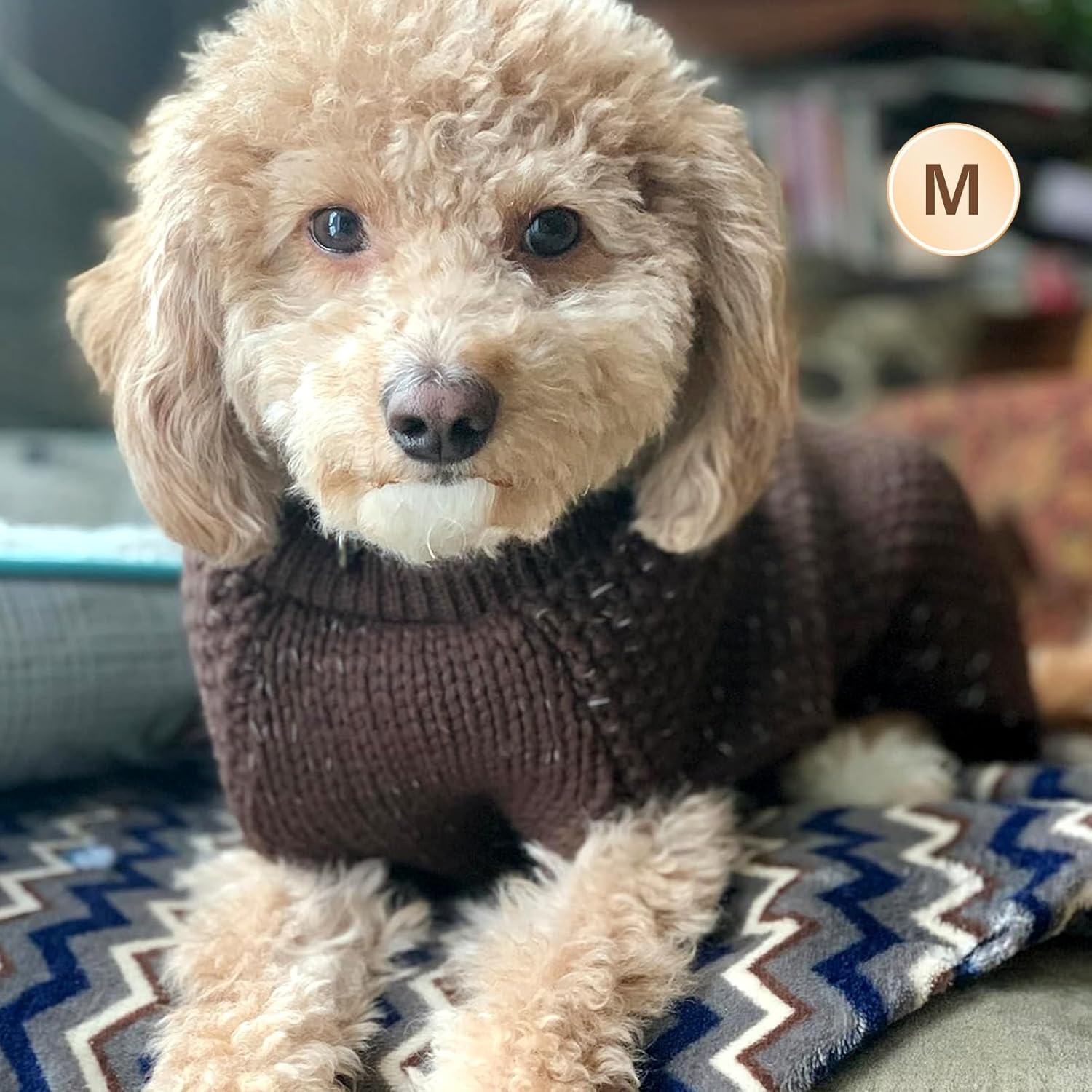 image:imageKYEESE Dog Sweater for Large Dogs with Leash Hole Warm Pullover with Reflective Yarn Male Thick Stretchy Knitwear Winter Soft Pet Coat boy for Cold Weather Comfy Dog SweatersOrange XXLarge2 Khaki
