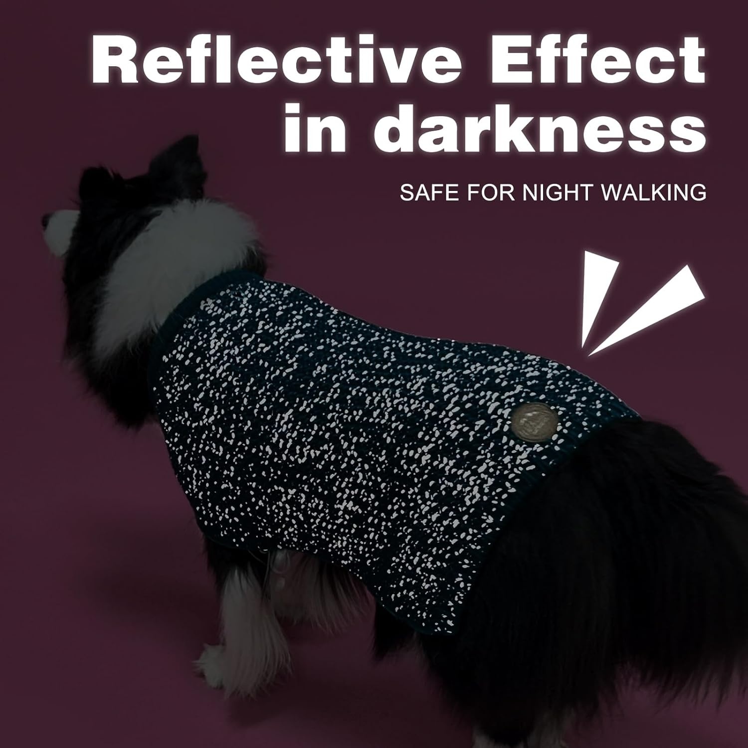 image:imageKYEESE Dog Sweater for Large Dogs with Leash Hole Warm Pullover with Reflective Yarn Male Thick Stretchy Knitwear Winter Soft Pet Coat boy for Cold Weather Comfy Dog SweatersOrange XXLarge1 Navyblue
