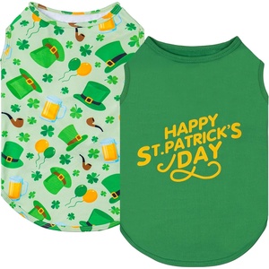 image:imageKYEESE 2Pack Dog Shirt Lightweight Sun Protection Dog T Shirts for Small Dogs Girl Breathable Mesh Tank Top Sleeveless Pet Reflective Vest Soft Summer Dogs Clothes LemonPink M7 2Pack St Patricks Day
