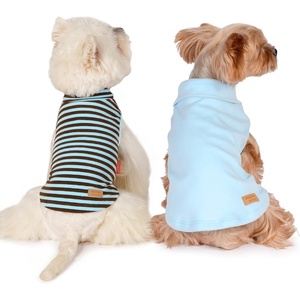 image:imageKYEESE 2Pack Dog Sweater Pullover Pet Sweatshirt Stretchy Dogs Clothes Soft Pets Clothes Warm Doggie Coats Turtleneck Small Pets Sweaters Dog Sweaters for Small Dogs Male6 Stripeblue