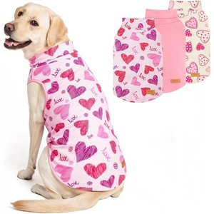 image:imageKYEESE 3Pack Valentines Dog Sweater Warm Turtleneck Small Dog Sweater Soft Dogs Sweaters for Small Dogs Fleece Pet Clothes Stretchy Pet Sweatshirt Comfy Pets Shirt Vest MXXLarge