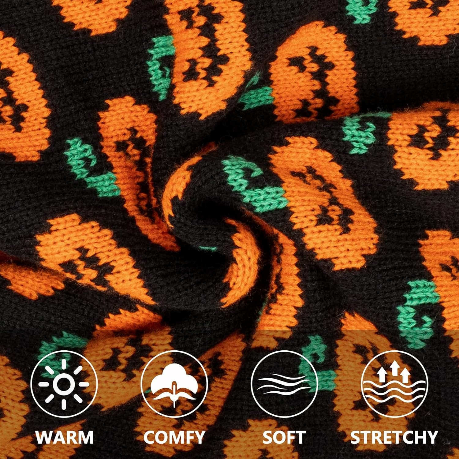 image:imageKYEESE Dog Christmas Sweater with Reindeer Pattern Cozy Holiday Outfit Turtleneck Dog Sweater for Small Dogs with Leash Hole Red Buffalo Plaid Knitwear Soft Warm Festival Dogs Clothes Large6Halloween