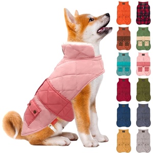 image:imageKYEESE Dog Coat Thick Pets Clothes with Pocket Windproof Dog Coats for Small Dogs Waterproof Dogs Jacket with Fleece Lined Warm Pet Winter Puffer Coat with Leash Hole Soft Pet Sweater for Cold Weather04 Pink