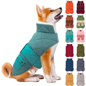 image:imageKYEESE Dog Coat Thick Pets Clothes with Pocket Windproof Dog Coats for Small Dogs Waterproof Dogs Jacket with Fleece Lined Warm Pet Winter Puffer Coat with Leash Hole Soft Pet Sweater for Cold Weather10 Mist Blue