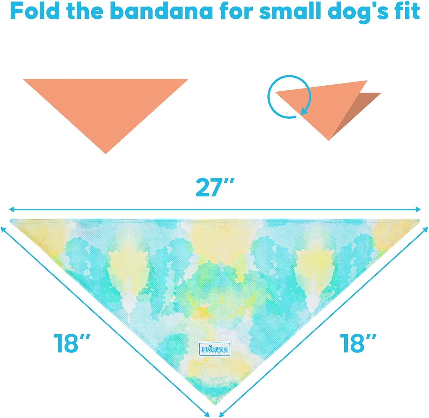 image:imageKYEESE 2Pack Dog Cooling Bandana Breathable Cooling Bandanas for Small Medium Large Dogs Neck Cooler Wraps for Summer Walking Outdoor DuckBluePurpleBlue