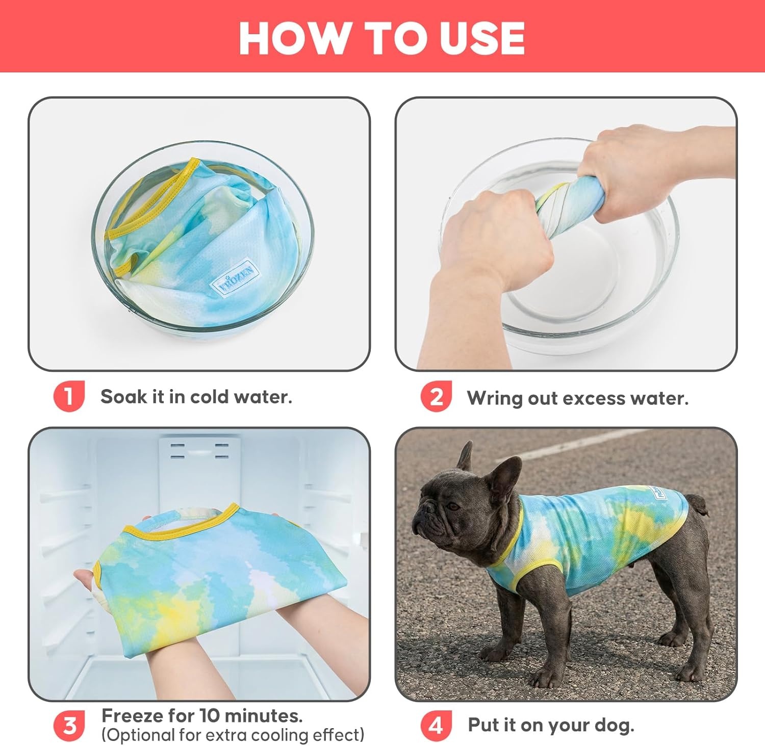 image:imageKYEESE 2Pack Dog Cooling Shirt Breathable Dog Shirt for Small Dogs Sun Protection Dogs Cooling Vest Tank Top Lightweight Soft Sleeveless Summer Pet Clothes DuckBlue MPurpleBlue