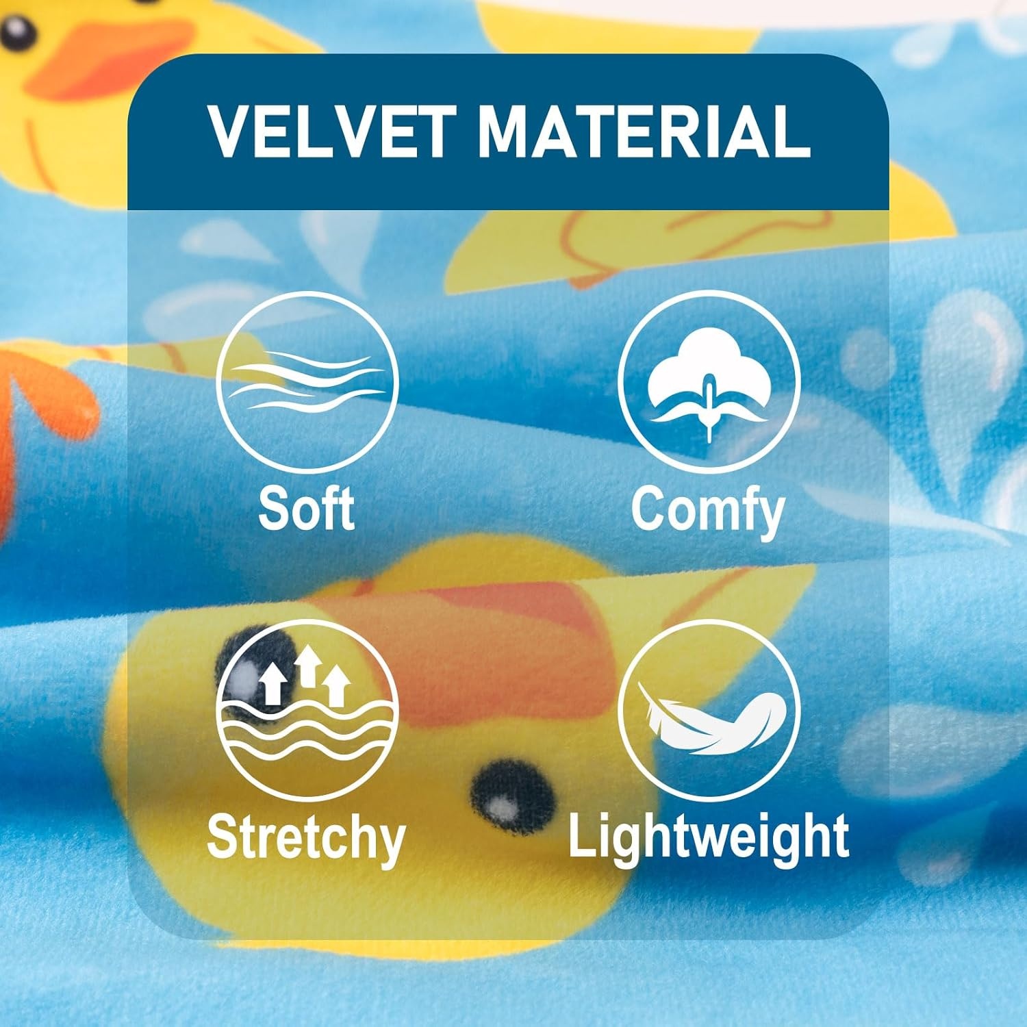 image:imageKYEESE Dog Pajamas Soft Dog Pajamas for Small Dogs Boy Girl Stretchy Dogs Pjs Velvet Pet Jumpsuit Sleepwear Comfy Jammies Lightweight Pet Onesie Outfit Donut M09 Blue Floating Duck