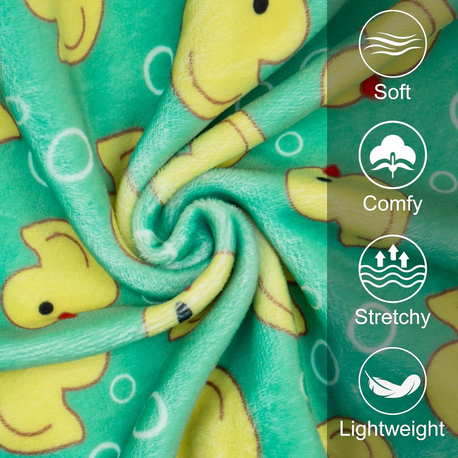 image:imageKYEESE Dog Pajamas Soft Dog Pajamas for Small Dogs Boy Girl Stretchy Dogs Pjs Velvet Pet Jumpsuit Sleepwear Comfy Jammies Lightweight Pet Onesie Outfit Donut M01 Yellow Duck
