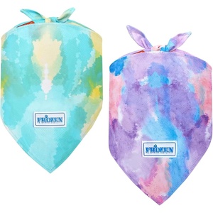 image:imageKYEESE 2Pack Dog Cooling Bandana Breathable Cooling Bandanas for Small Medium Large Dogs Neck Cooler Wraps for Summer Walking Outdoor DuckBluePurpleBlue