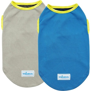 image:imageKYEESE 2Pack Dog Cooling Shirt Breathable Dog Shirt for Small Dogs Sun Protection Dogs Cooling Vest Tank Top Lightweight Soft Sleeveless Summer Pet Clothes DuckBlue M5 BlueGrey
