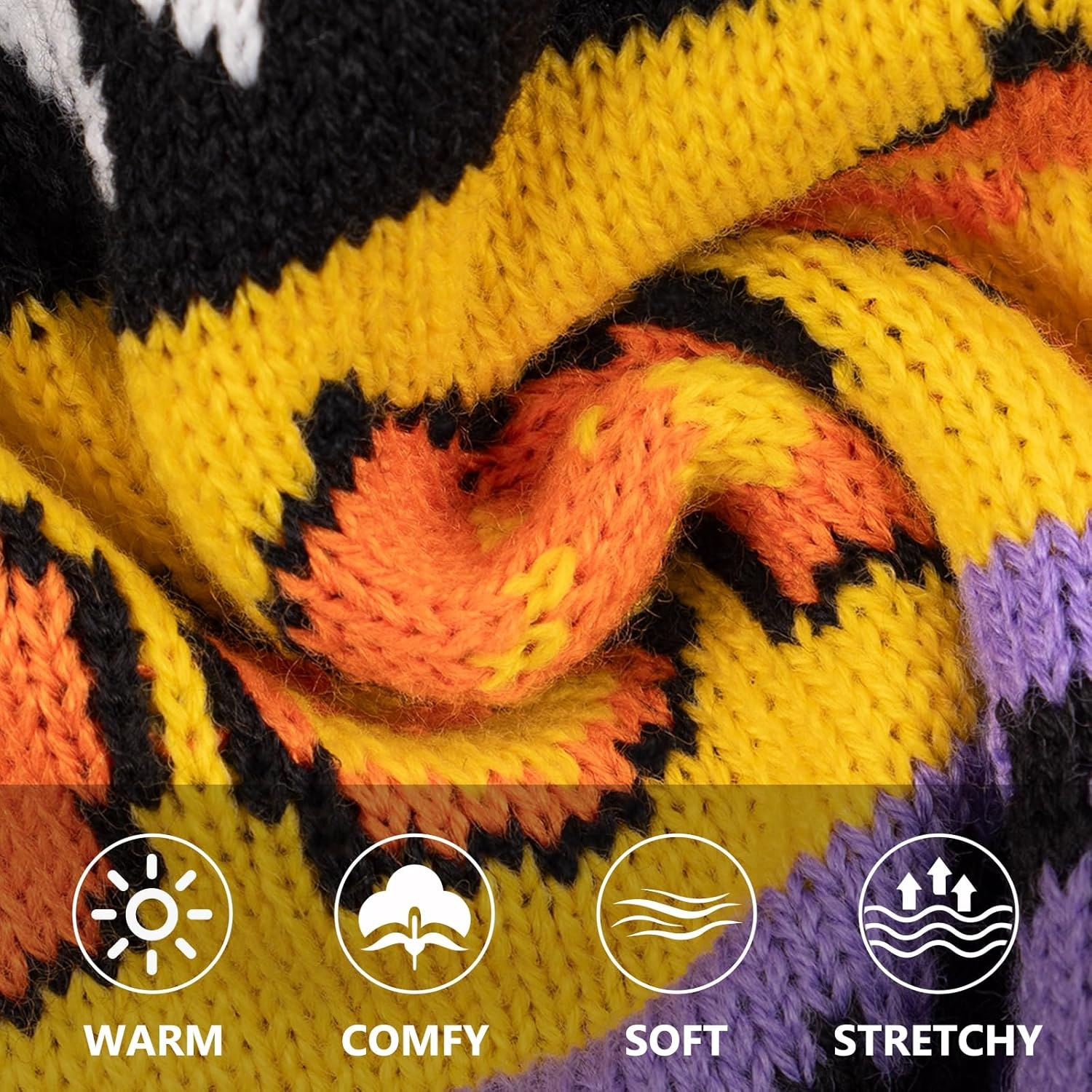 image:imageKYEESE Dog Christmas Sweater with Reindeer Pattern Cozy Festival Dog Sweater for Small Dogs Winter Holiday Doggie Knitwear Outfit with Leash Hole Warm Soft Pet Clothes Medium4 Hallowen