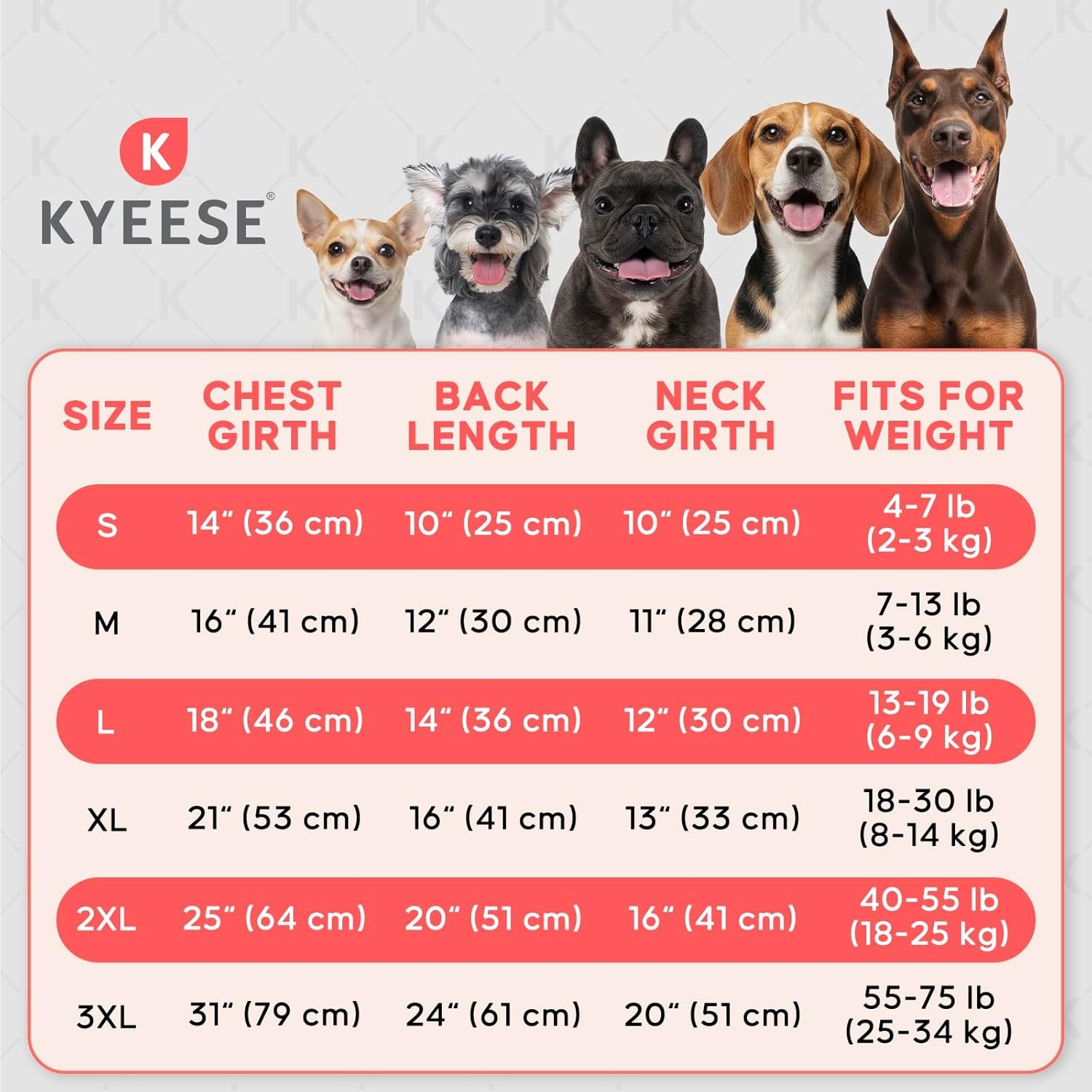 image:imageKYEESE 2 Pack Dog Shirts Quick Dry Soft Stretchy Pet TShirts with Reflective Label Tank Top Sleeveless Vest Sun Protection Dog Clothes for Small Medium Dogs XLarge PurplePink7 2Pack GreySky Blue