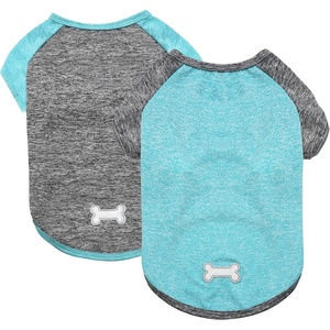 image:imageKYEESE 2 Pack Dog Shirts with Sleeves Lightweight Sun Protection Quick Dry TShirts for Medium Dogs with Sensitive Skin Soft Breathable Summer Clothes Reflective for Night Walks Blue amp Grey XL2 2PackGreyLake Blue
